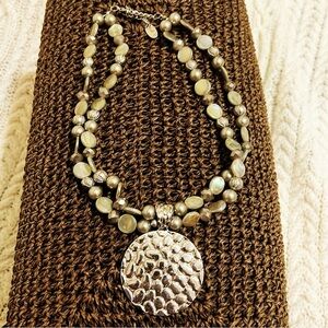 Jules B pendant stone necklace